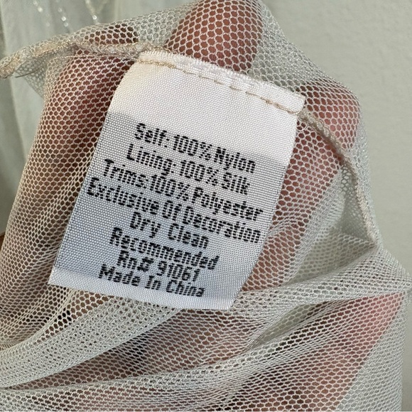 Johnny Was Biya Lace Mesh Maxi Dress Size S Pale Mint Beaded Boho Embroidered - Picture 6 of 12